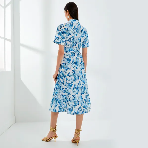 Rochie pentru femei Koton 4SAK80155UW XS/ Blue Design photo 2