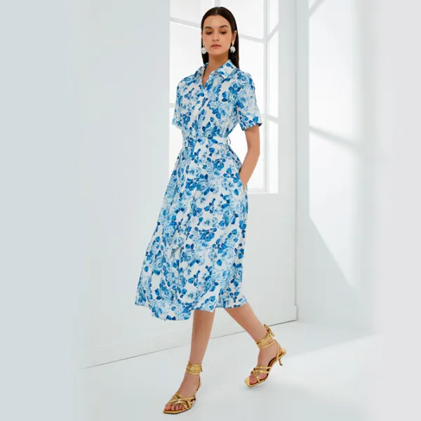 Rochie pentru femei Koton 4SAK80155UW XS/ Blue Design photo 3