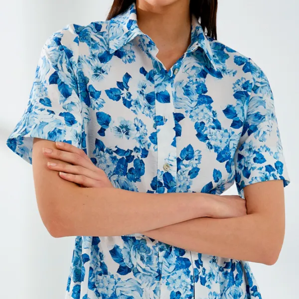 Rochie pentru femei Koton 4SAK80155UW XS/ Blue Design photo 4