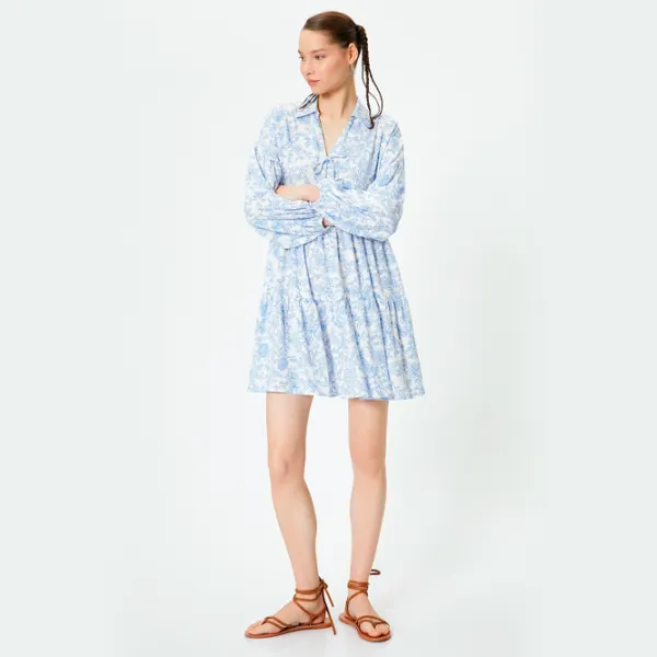 Rochie pentru femei Koton 4SAL80080IW M/ Blue Design photo 3