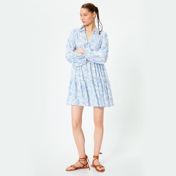 Rochie pentru femei Koton 4SAL80080IW L/ Blue Design photo 3