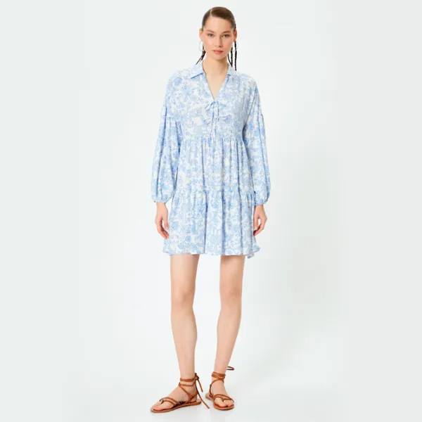 Rochie pentru femei Koton 4SAL80080IW L/ Blue Design photo 4