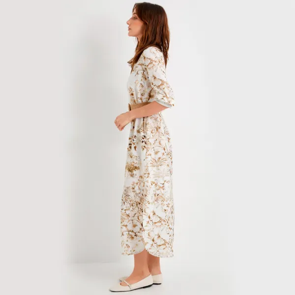Rochie pentru femei Koton 4SAK80191UW 2XL/ Brown Design photo 3