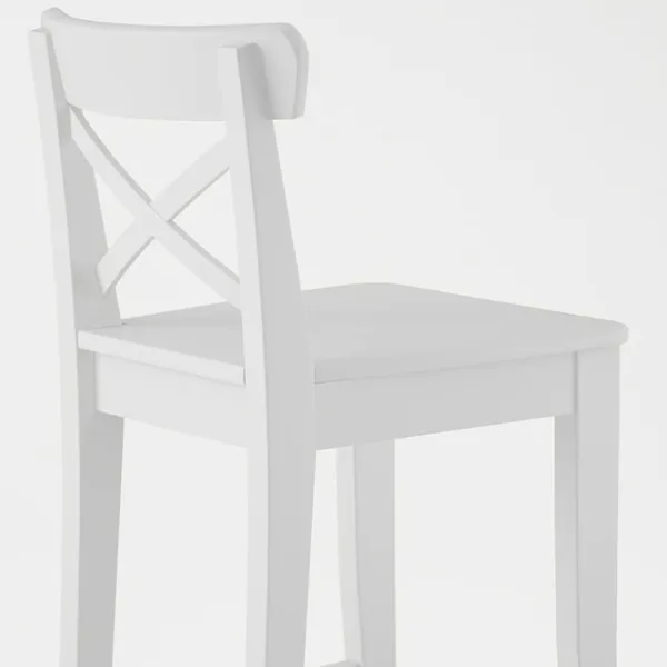Scaun de bar Ikea Ingolf MDF/ MDF/ White photo 2