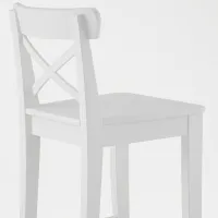 Барный стул Ikea Ingolf МДФ/ МДФ/ Белый photo 2