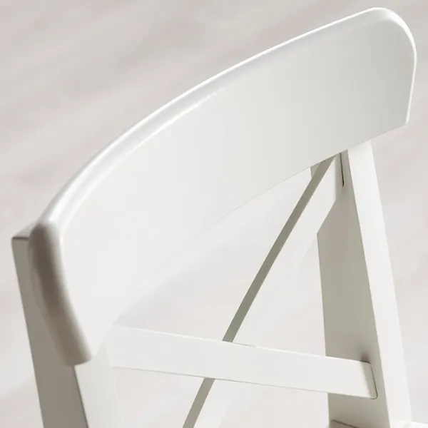 Scaun de bar Ikea Ingolf MDF/ MDF/ White photo 3
