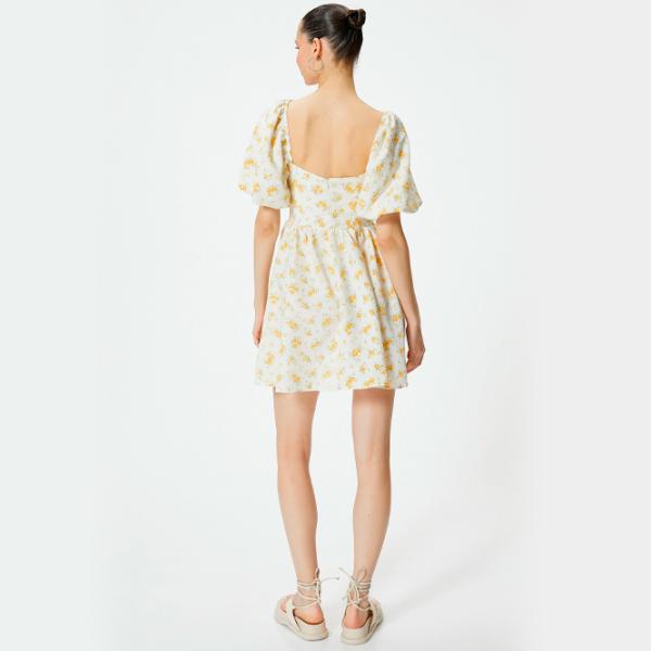 Платье для женщин Koton 4SAL80004IW M/ Бежевый photo 2 Платье для женщин Koton 4SAL80004IW M/ Бежевый photo 2