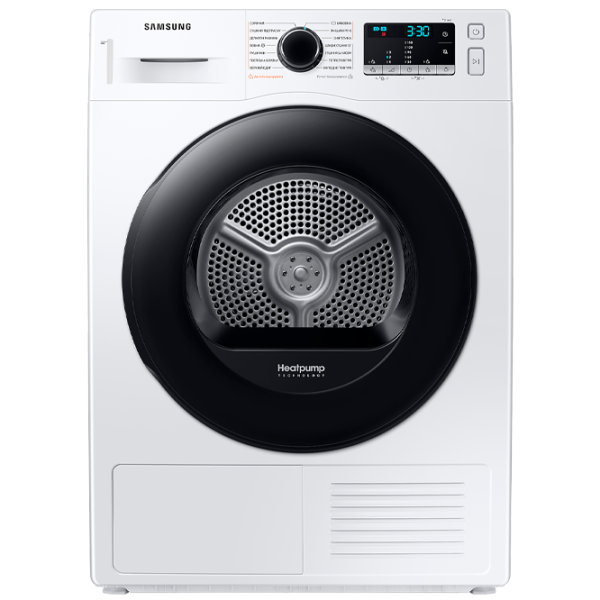Сушильная машина Samsung DV90TA040AE/ UA 9 кг/ Белый photo 1 Сушильная машина Samsung DV90TA040AE/ UA 9 кг/ Белый photo 1
