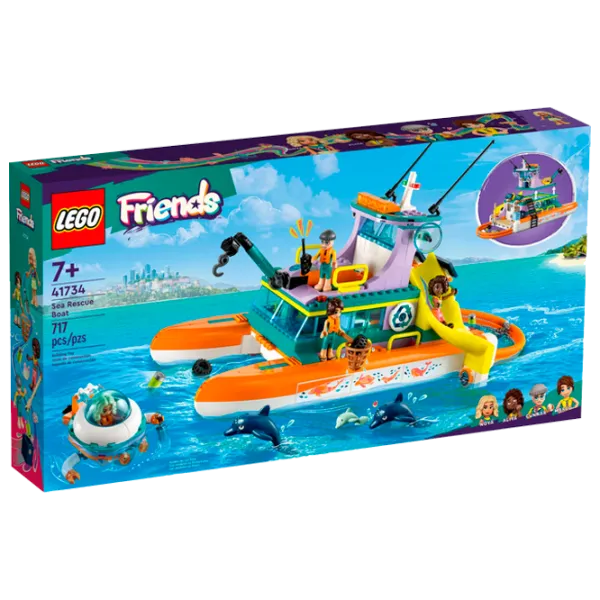 Constructor LEGO Sea Rescue Boat Barcă/ Multicolor photo 1