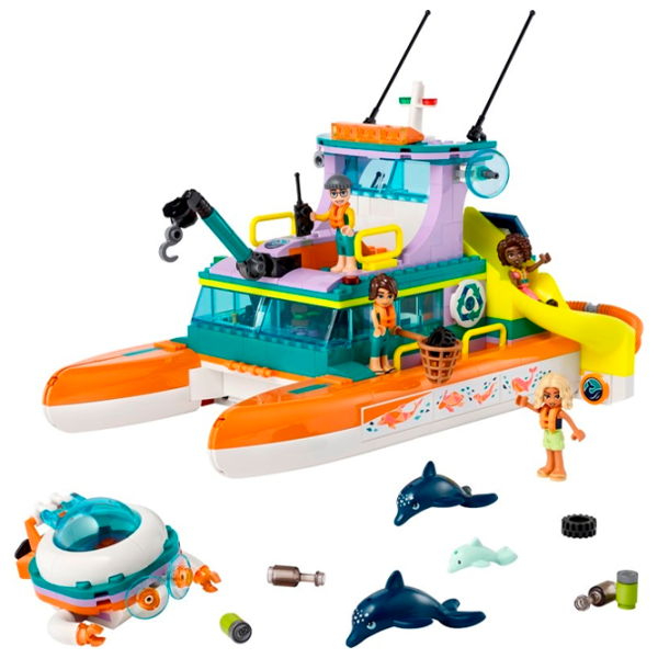 Constructor LEGO Sea Rescue Boat Barcă/ Multicolor photo 2