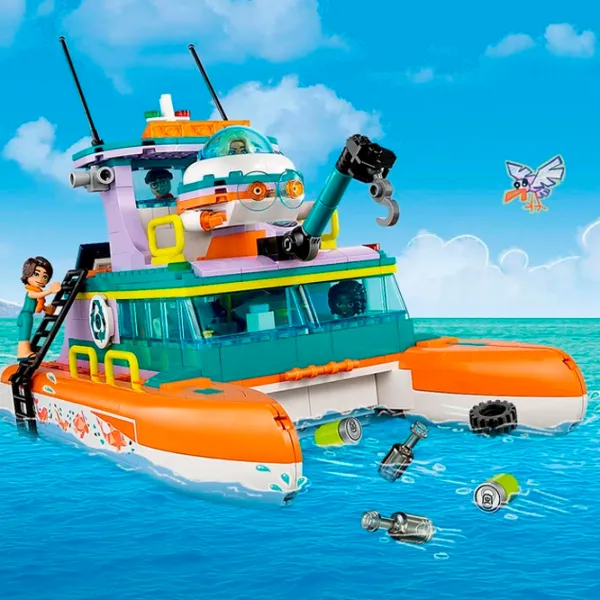 Constructor LEGO Sea Rescue Boat Barcă/ Multicolor photo 11