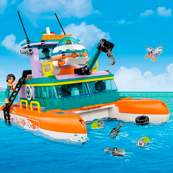 Constructor LEGO Sea Rescue Boat Barcă/ Multicolor photo 11