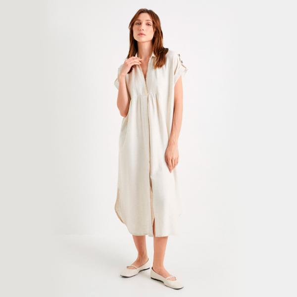 Rochie pentru femei Koton 4SAK80193UW L/ Beige photo 4 Rochie pentru femei Koton 4SAK80193UW L/ Beige photo 4