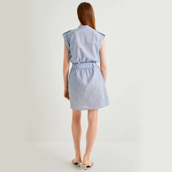 Rochie pentru femei Koton 4SAK80130PW XL/ Blue photo 2 Rochie pentru femei Koton 4SAK80130PW XL/ Blue photo 2