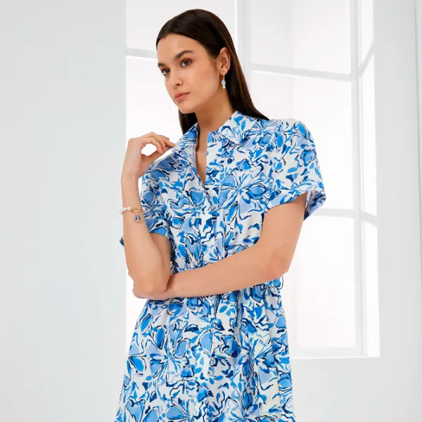 Rochie pentru femei Koton 4SAK80166UW XL/ Blue Design photo 4