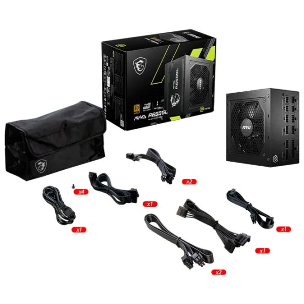 Блок питания MSI MAG A650GL 80+ Gold/ 650 Вт photo 5 Блок питания MSI MAG A650GL 80+ Gold/ 650 Вт photo 5