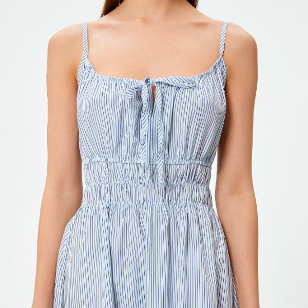 Rochie pentru femei Koton 4SAL80048IW L/ Blue photo 5 Rochie pentru femei Koton 4SAL80048IW L/ Blue photo 5