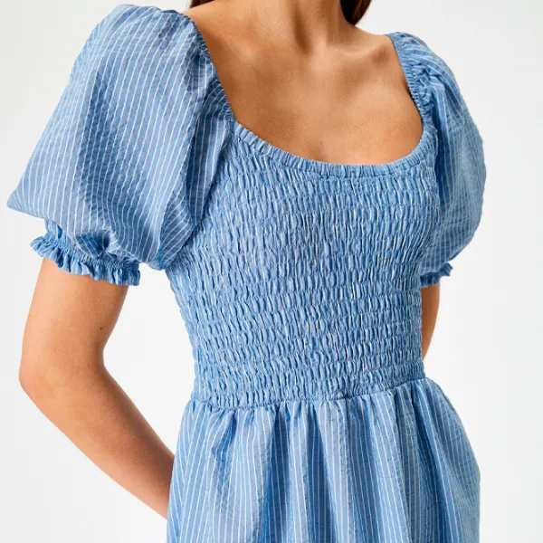 Rochie pentru femei Koton 4SAL80103IW S/ Blue photo 5 Rochie pentru femei Koton 4SAL80103IW S/ Blue photo 5
