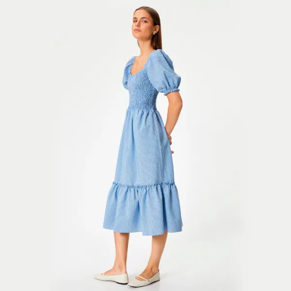 Rochie pentru femei Koton 4SAL80103IW L/ Blue photo 3