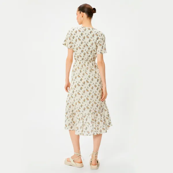 Rochie pentru femei Koton 4SAL80054IW L/ Beige photo 2 Rochie pentru femei Koton 4SAL80054IW L/ Beige photo 2