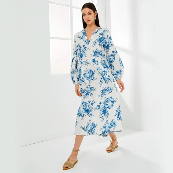 Rochie pentru femei Koton 4SAK80154UW M/ Blue Design photo 3 Rochie pentru femei Koton 4SAK80154UW M/ Blue Design photo 3