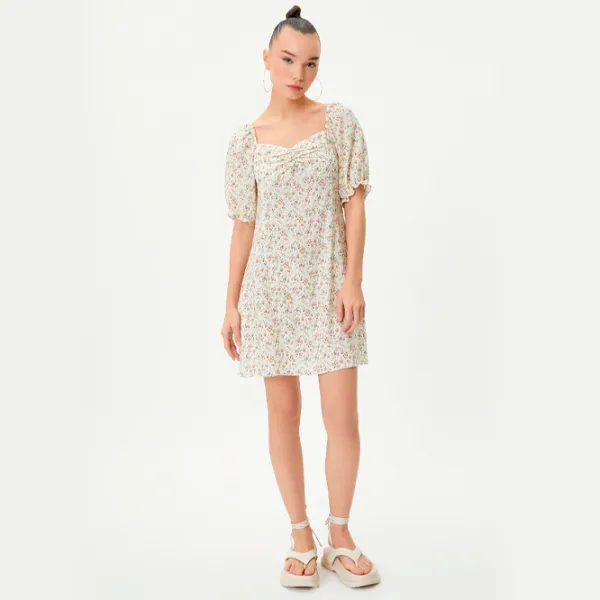 Rochie pentru femei Koton 4SAL80006IW M/ Beige photo 3 Rochie pentru femei Koton 4SAL80006IW M/ Beige photo 3