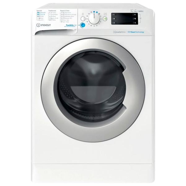 Стиральная машина Indesit BDE 76435 WSV EE 7 кг / 1400 об/мин / Белый photo 1