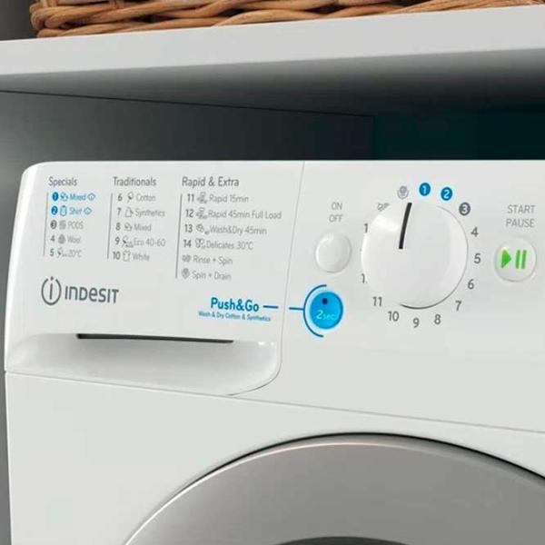 Стиральная машина Indesit BDE 76435 WSV EE 7 кг / 1400 об/мин / Белый photo 6