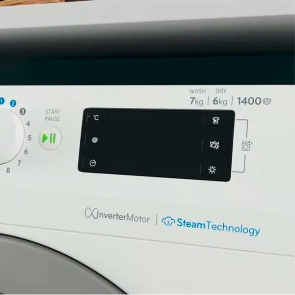 Стиральная машина Indesit BDE 76435 WSV EE 7 кг / 1400 об/мин / Белый photo 7