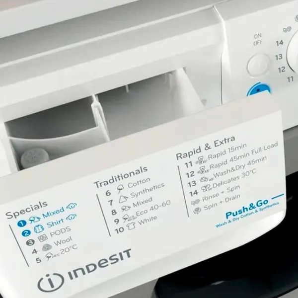 Стиральная машина Indesit BDE 76435 WSV EE 7 кг / 1400 об/мин / Белый photo 8