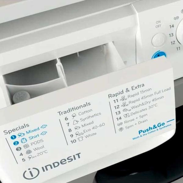 Стиральная машина Indesit BDE 76435 WSV EE 7 кг / 1400 об/мин / Белый photo 8