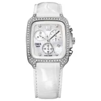 Ceas de mână pentru femei Cover CO151.ST2LWH/ SW Cuarț/ 35 x 32 mm