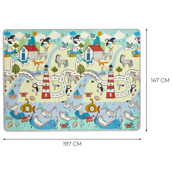 Covoraş pentru joc KinderKraft Matty 2 (5659301) 0+/ Blue photo 6