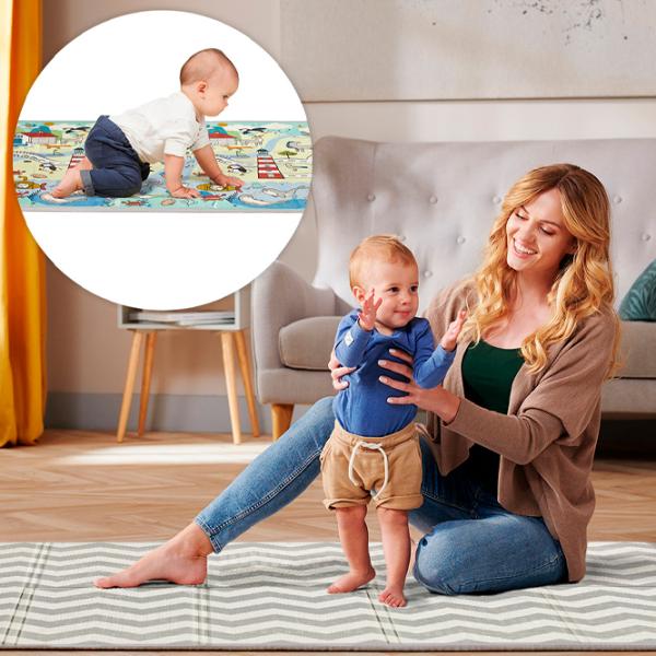 Covoraş pentru joc KinderKraft Matty 2 (5659301) 0+/ Blue photo 7