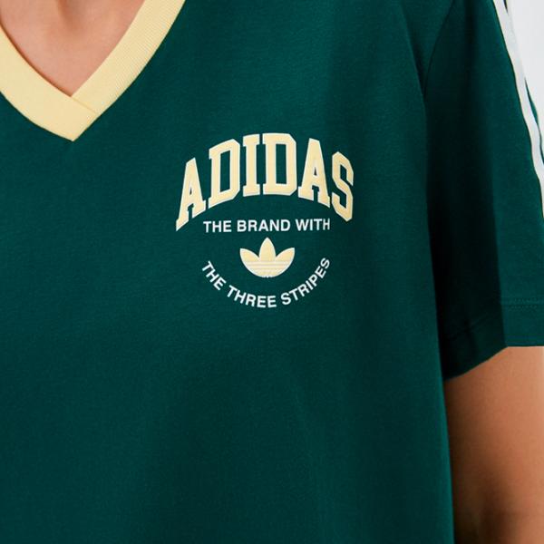 Платье для женщин Adidas VRCT GRAPHIC TEE DRESS S/ Зелёный photo 4