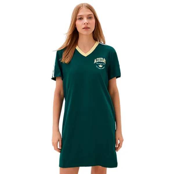 Платье для женщин Adidas VRCT GRAPHIC TEE DRESS S/ Зелёный photo 5