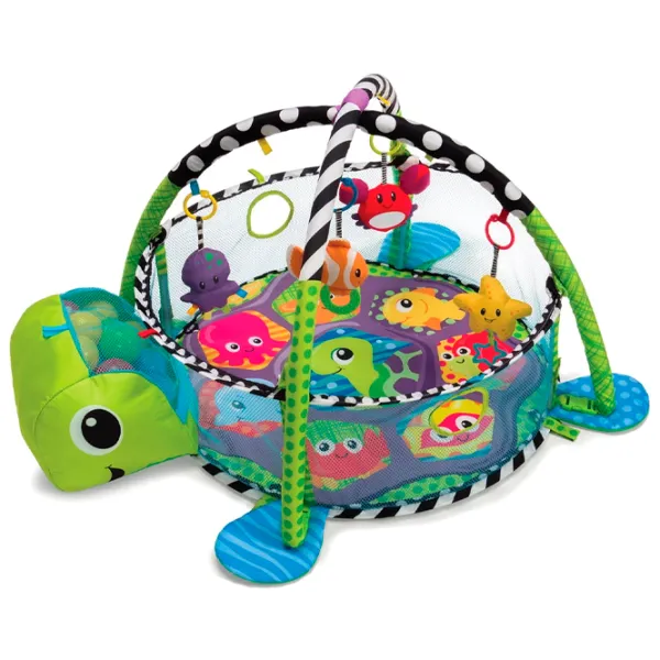 Covoraş pentru joc LeanToys Turtle (5687461) 0+/ Green photo 2