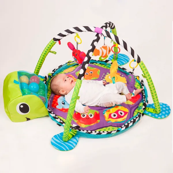 Covoraş pentru joc LeanToys Turtle (5687461) 0+/ Green photo 5