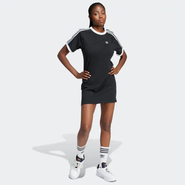 Платье для женщин Adidas 3-STRIPES RAGLAN DRESS XL/ Черный photo 2 Платье для женщин Adidas 3-STRIPES RAGLAN DRESS XL/ Черный photo 2