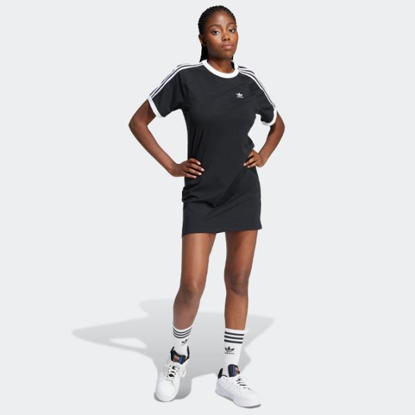 Платье для женщин Adidas 3-STRIPES RAGLAN DRESS XL/ Черный photo 2 Платье для женщин Adidas 3-STRIPES RAGLAN DRESS XL/ Черный photo 2