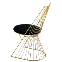 Кухонный стул Necoline Kugu Ткань/ Черный Золотой