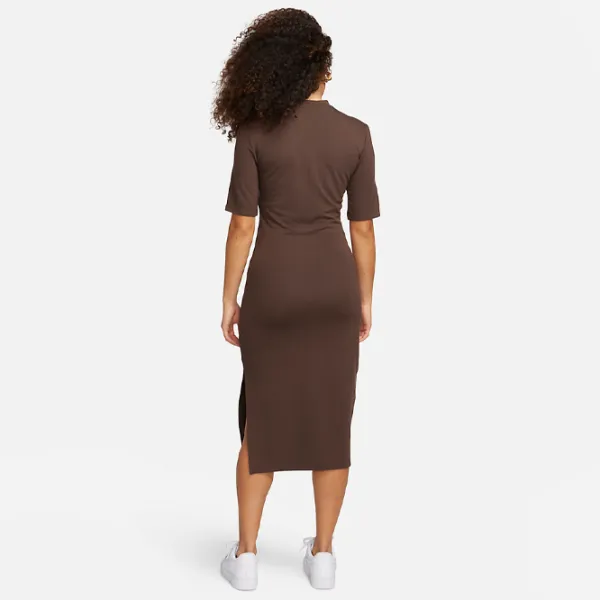 Платье для женщин Nike W Nsw Essntl Midi Dress M/ Коричневый photo 2