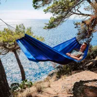 Гамак Amazonas Silk Traveller AZ-1030180 150 кг / Нейлон / Синий photo 3