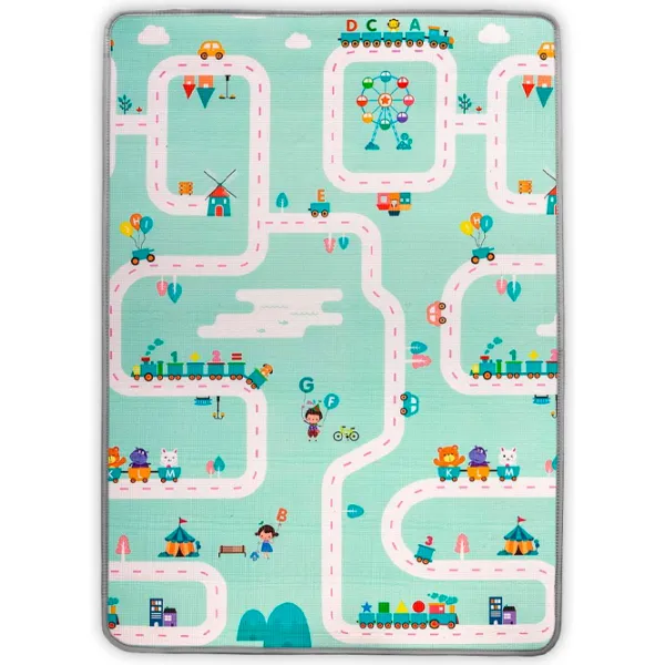 Covoraş pentru joc Milly Mally Kinder Trains (5643073) 0+/ White photo 3