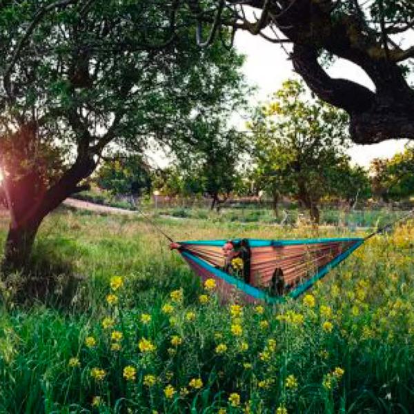 Гамак Amazonas Silk Traveller XL Mountain AZ-1030186 200 кг/ Nailon/ Коричневый photo 5