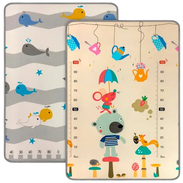 Covoraş pentru joc Milly Mally Kinder Bear and Whales (5616826) 0+/ Gray photo 1 Covoraş pentru joc Milly Mally Kinder Bear and Whales (5616826) 0+/ Gray photo 1