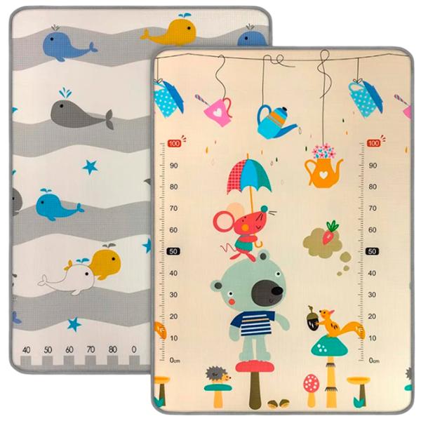 Covoraş pentru joc Milly Mally Kinder Bear and Whales (5616826) 0+/ Gray photo 1 Covoraş pentru joc Milly Mally Kinder Bear and Whales (5616826) 0+/ Gray photo 1