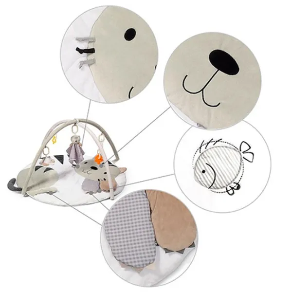 Covoraş pentru joc BabyOno Cute Catty (1475) 0+/ White photo 4