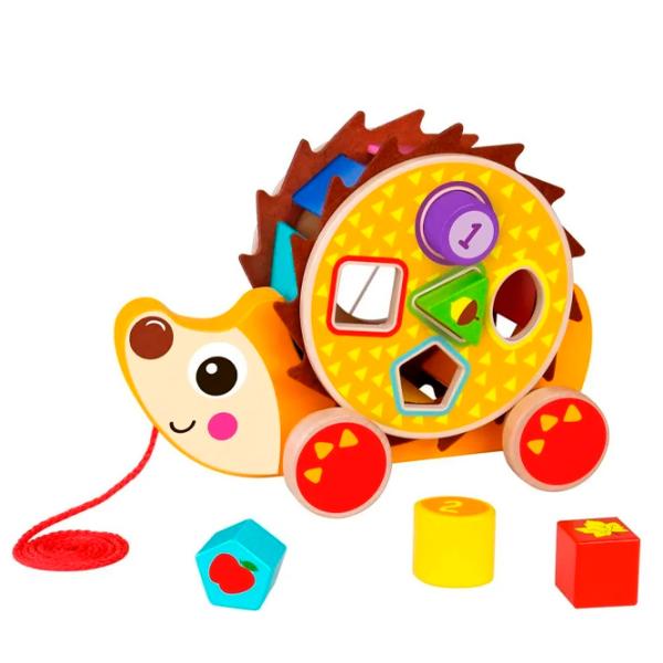 Jucărie de împins și tras Tooky Toy Animals TKE011 1+/ Multicolor photo 2