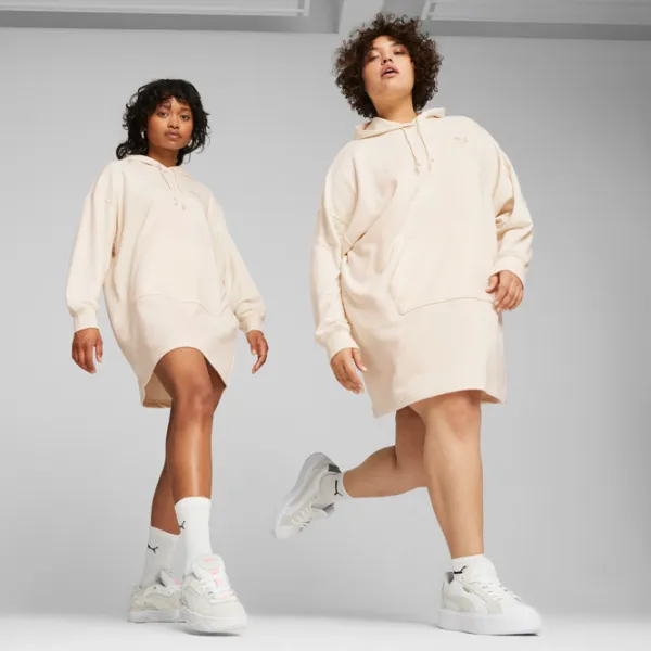 Rochie pentru femei Puma Classics Hooded Dress Tr L/ Beige photo 3 Rochie pentru femei Puma Classics Hooded Dress Tr L/ Beige photo 3